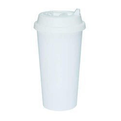Tazza termico ECO con coperchio bianco chiaro Stampa Sublimatica