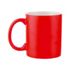 Tazza Full Color - rosso opaco con interno bianco per trasferimento termico, con una scatola di cartone