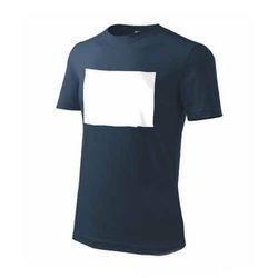PATCHIRI - Maglietta in cotone per Sublimazione – area di stampa verticale – blu scuro