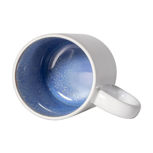 Tazza da 330 ml con interno smaltato per sublimazione - azzurro