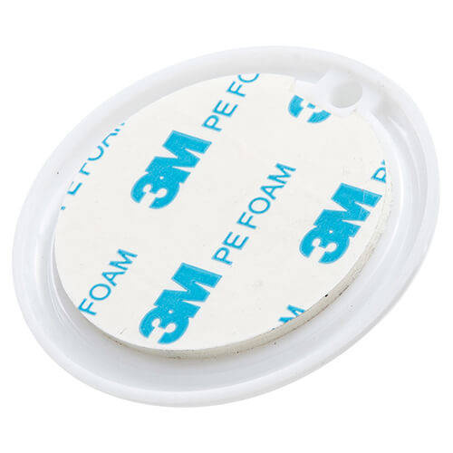 Grande appendiabiti in plastica per sublimazione - cerchio bianco