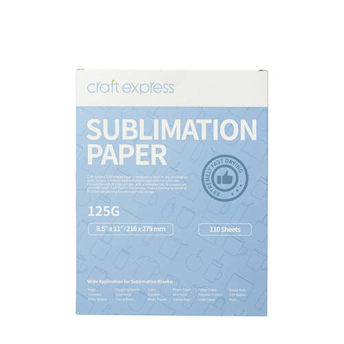 Carta sublimatica 216 x 279 mm Craft Express - 110 fogli