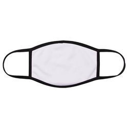 Maschera grande per viso per sublimazione con bordo nero