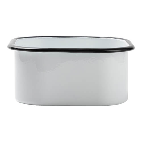 Ciotola smaltata 16 x 16 x 7 cm per sublimazione