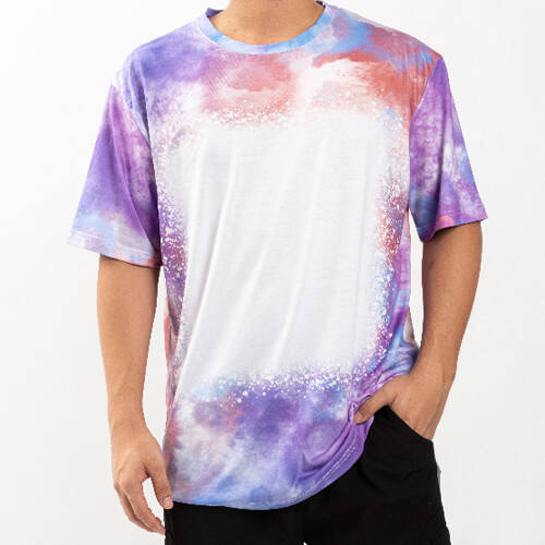 T-shirt Cotton-Like Bleached Mist Lavender per sublimazione