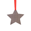 Ciondolo albero di Natale in metallo per sublimazione - Stella