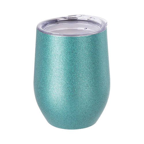 Tazza per vin brulè 360 ml per sublimazione - glitter blu