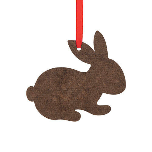 Sospensione bifacciale in pannello di fibra da 5 mm per sublimazione - Coniglietto