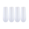 Set di 4 bicchieri da champagne da 300 ml stampabili