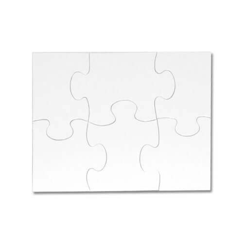 Puzzle A5 per bambini 6 elementi Trasferimento termico a sublimazione