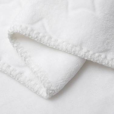 Coperta Minky con stelle per sublimazione - bianca