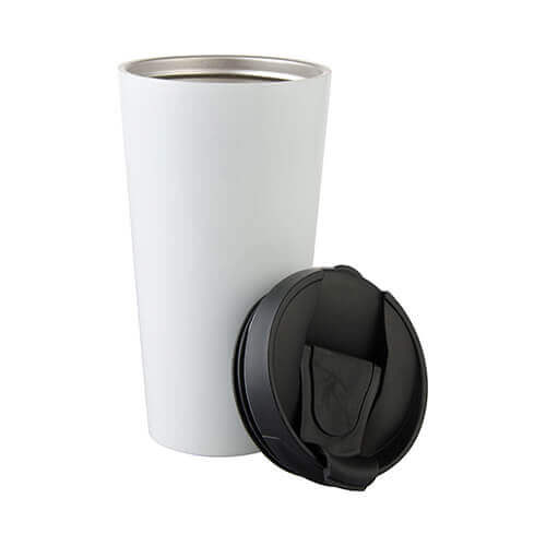 Borraccia termica 450 ml in acciaio Stampa Sublimatica - bianco