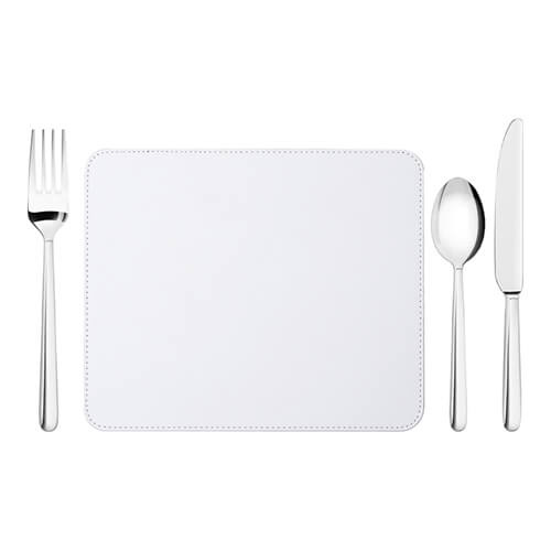 Pad in pelle 23 x 19 cm per sublimazione - bianco