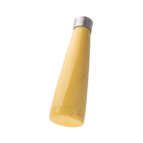 Borraccia piramide per bevande 420 ml - gialla - Stampa sublimatica a trasferimento termico