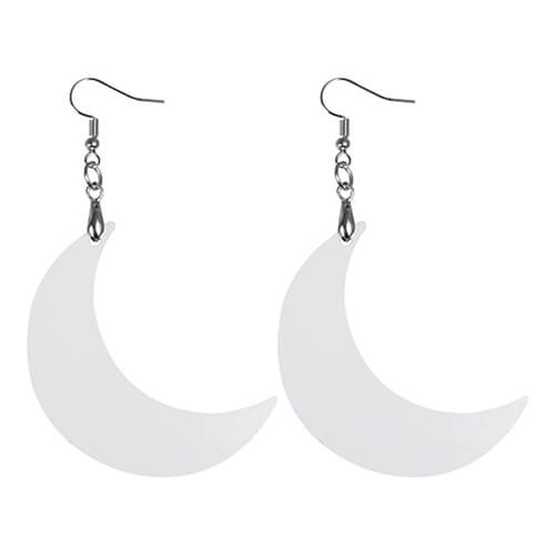 Orecchini in MDF per sublimazione - Luna