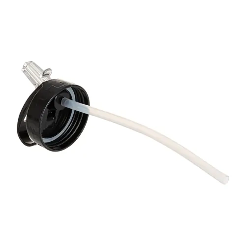 Bottiglia in alluminio con boccaglio 600 ml bianca con tappo e manico neri per sublimazione