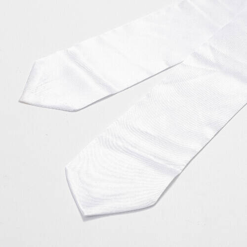 Cravatta bianca 152 x 10 cm per sublimazione