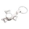 Portachiavi in metallo - spinner per sublimazione - Panda