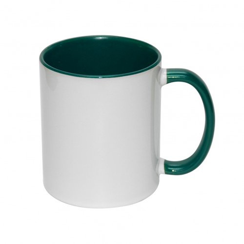 Tazza FUNNY  verde scuro JS Coating 330 ml Sublimazione Termostampa