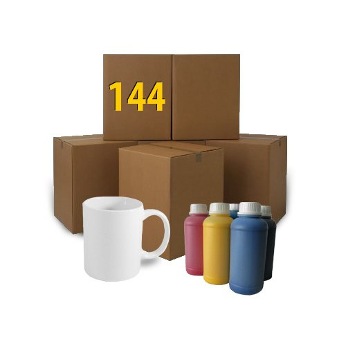 144 Tazze AA+ 100ml di Inchiostro Gratuito Sublimazione Trasferimento termico