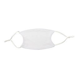 Una piccola maschera per viso per sublimazione con filtro /gomme bianco/