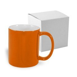 Tazza Magico Economico – arancione con la scatola sublimazione Termostampa