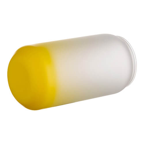 Vetro smerigliato da 550 ml per sublimazione - sfumatura giallo