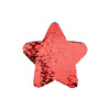 Patch paillettes stella bicolore da sublimare - rosso 18 x 18