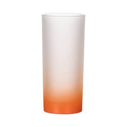 Vetro smerigliato da 200 ml con manico arancione per sublimazione