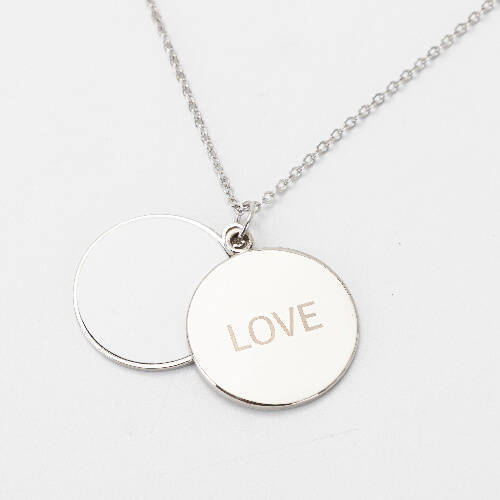 Medaglione rotondo per sublimazione - Love