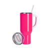 Tazza da viaggio in acciaio inossidabile da 1200 ml per sublimazione - rosa neon