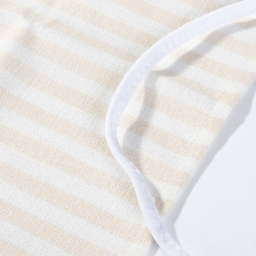 Grembiule per sublimazione in tela - crema con strisce giallo