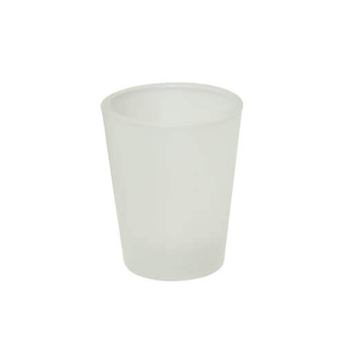 Bicchiere 45 ml in vetro smerigliato Sublimazione Termostampa 