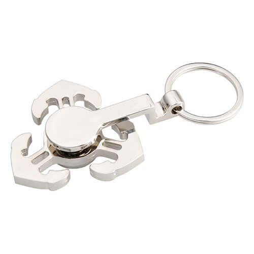 Portachiavi in metallo - spinner per sublimazione - Anchor