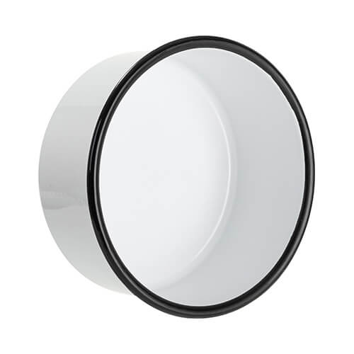 Ciotola per cani smaltata per sublimazione - bianca