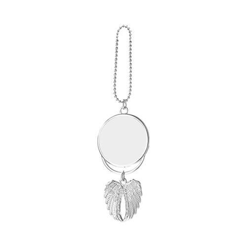 Ciondolo auto Angel Wings per sublimazione - argento