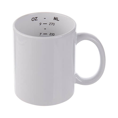Tazza da 330 ml con misurino interno per sublimazione