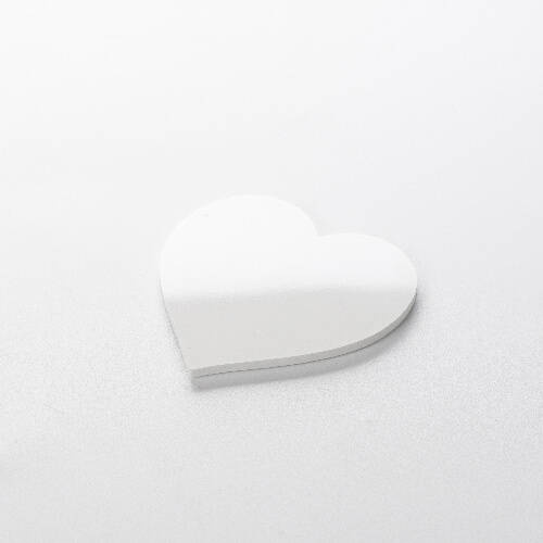 Magnete in plastica 6,5 x 6,5 cm per sublimazione - cuore