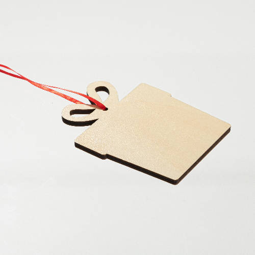 Ciondolo albero di Natale in legno per sublimazione - regalo