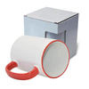 Tazza MAX 450 ml con il manico rosso con la scatola Sublimazione Termostampa