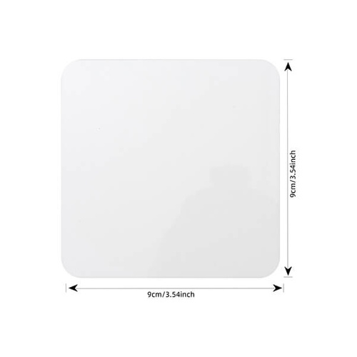 Sottobicchiere quadrato in MDF da 9 x 9 cm per sublimazione