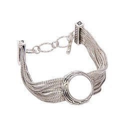 Bracciale in metallo con piastrina circolare per stampa sublimatica 