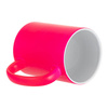 Tazza Max Fluo Color - rosa, opaca per trasferimento termico