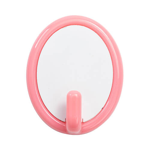 Grande appendiabiti in plastica per sublimazione - ovale rosa