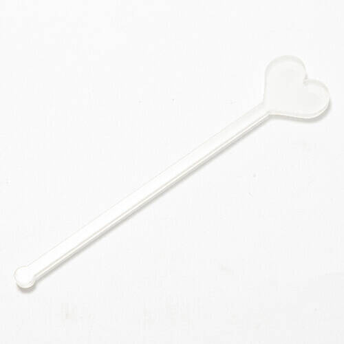 Agitatore per bevande in acrilico 15 cm per sublimazione - cuore