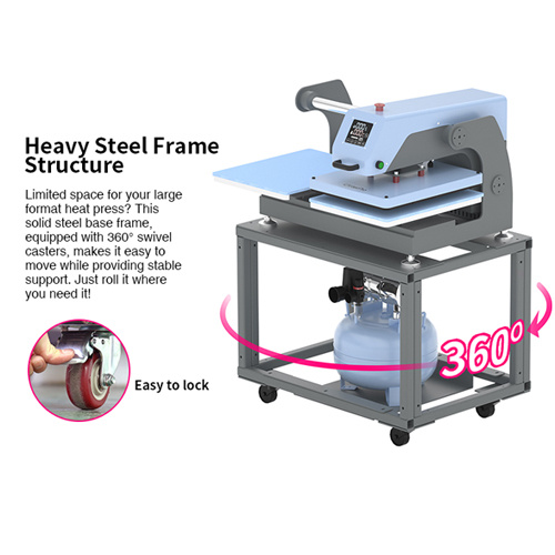 OtterPro Air 40 x 60 cm pressa piana pneumatica a due stazioni - blu