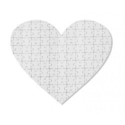 Puzzle cuore 19,5 x 19,5 cm 75 elementi Trasferimento termico a sublimazione