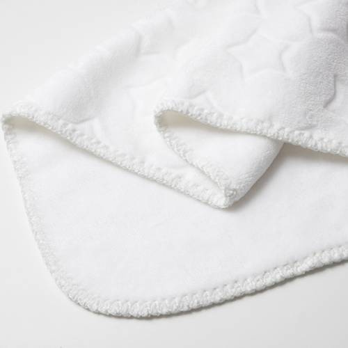 Coperta Minky con stelle per sublimazione - bianca