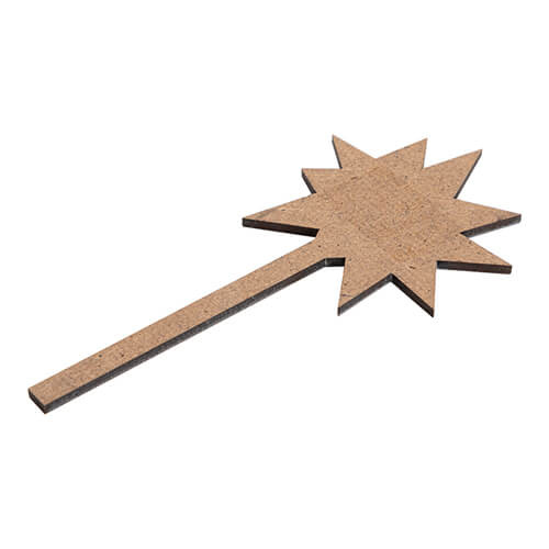 Cartello informativo in cartone per sublimazione - stella