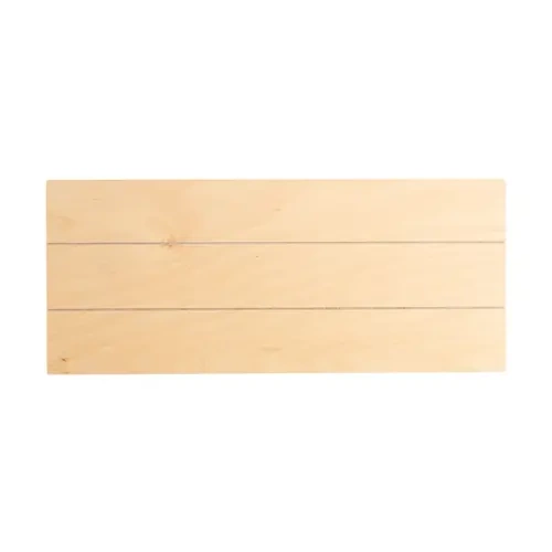 Cornice portafoto rettangolare in compensato, rigato, 30 x 12,7 cm